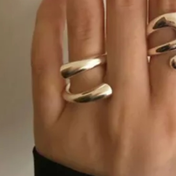 Beautiful Sterling Silver Handcrafted Rings Adjustable Size 7-8 - Picture 2 of 4